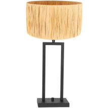 Steinhauer - lampe de table Stang - noir - métal - 30 cm - E27 (grande raccord) - 3704ZW - Noir