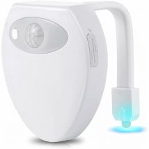 Lampe de Toilette Veilleuse led Rechargeable 8 Couleurs pour wc Salle de Bain/Seau d'aisances/toilettes/Cabinet/Lavabo/Hôtels, Cafés