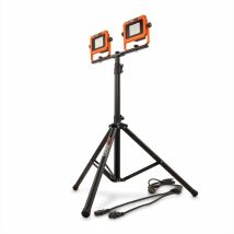Dual Power Projecteur Led Rechargeable Powdp8035 - Lampe De Chantier De 20 V Et 2x2000 Lm - Sans Batterie Ni Chargeur - Powerplus