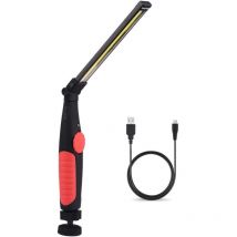 Mezheng - Lampe de Travail led Rechargeable avec Aimantée et usb Pliable Rotation à 360 degré, Lampe Inspection led Rechargeable, Lampe D'inspection
