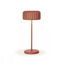 Atelier Pierre - Lampe Dentelles sur pied H29cm Terracotta