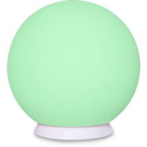 Majestic - Lampe d'Extérieur Rechargeable Lucilla, Plastique, Blanc, 50x50x50 cm