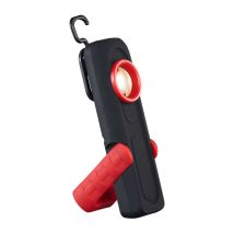 Lampe d'inspection Lampe led Rechargeable,500 Lumens Lampe COB Lampe de Poche Ultra Puissante de Travail LED + COB avec Base Magnétique et Crochet