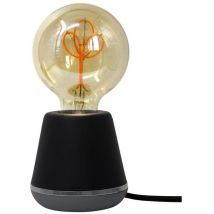 Lampe d'intérieur design Yella en métal noir et ampoule led
