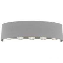 [neu.haus] - paul neuhaus led-wandleuchte, ovale form, warmweisse lichtfarbe, modern, silber (9489-21)