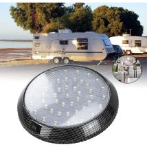 Qiedie - Lampe D'Intérieur Rv, 12v Led Plafonnier Dôme Toit, Éclairage Intérieur De Caravane Avec Interrupteur On/off, Spot De Lecture Intérieur 46 