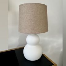 Lampe Dryade En Céramique Crème