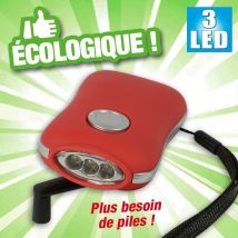 Lampe dynamo grande luminosité à 3 leds