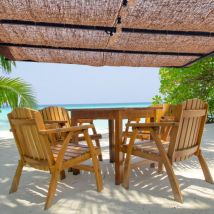 Wanda Collection - Voile d'ombrage en fibre de coco pour pergola à poser 3x3m