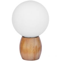 Privatefloor - Lampe de Table - Lampe de Salon Design Scandinave - Globe - Blum Blanc