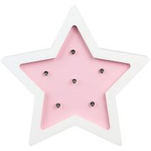 Lampe en bois enfant Etoile - h. 13 cm