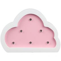 Hello Kids - Lampe en bois enfant Nuage - h. 9 cm