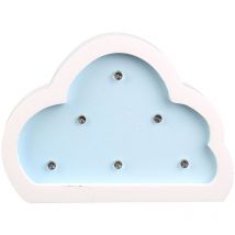 Lampe en bois enfant Nuage - H. 9 cm