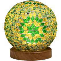 Yzmrbdqc - Lampe en verre décorative de nuit de style bohème romantique et gratuite à quatre couleurs