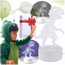 Lampe enfant en forme de DINOSAURE LED 3D 3 MODES d'éclairage Gravé