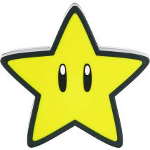 Fei Yu - Lampe Étoile Super Mario Nintendo - Licence Officielle – 12 cm – 3 Pôles aaa, Jaune, PP6346NN, 12cm