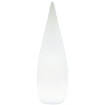 Reality Leuchten Palmas R45101101 Lampadaire D'Extérieur À Led En Plastique Blanc Avec Télécommande 3 W