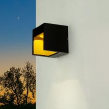 Lampe extérieure LED Mur IP44 Or Aluminium Moderne Lampe murale extérieure Maison Terrasse - Noir, or