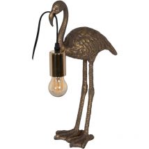 Lampe flamant doré 39 cm