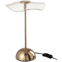 Lampe fleur en métal et acrylique 34 cm