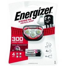 Lampe frontale rouge Vision hd 300lm IP4X 3xAA Energizer