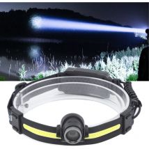 Lampe Frontale led Détection Lampe Frontale Extérieure Rechargeable Ultra Lumineuse Etanche pour Pêche Course à Pied,DUBUNS