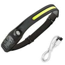 Tuserxln - Lampe frontale rechargeable, lampe frontale, adaptée au camping, à la pêche, à la course, à la randonnée, à la lumière du casque