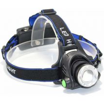 Lampe frontale rechargeable à led, lampe frontale à led 8000 lumens T6/L2 3 modes lampe zoomable lampe frontale étanche lampe de poche lampe frontale