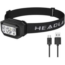Lampe Frontale Rechargeable Led Rouge Blanc Bleu Vert Super Frontales 9 Modes 630 Lumen Étanche Être Applicable