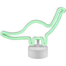 Lampe design, Lampe fun effet néon Bronto Blanc en Plastique, trio