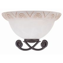 Plafonnier Candellux Gio Verre Blanc Patiné E27 30cm