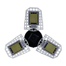 Lampe industrielle à led pliable à triple feuille, éclairage industriel d'intérieur étanche et sensible à la lumière, éclairage de garage E27