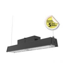 Miidex Lighting - Lampe Industrielle led 100W - Éclairage Puissant 15000lm - Blanc Naturel 4000K - Noir - IP65 Étanche
