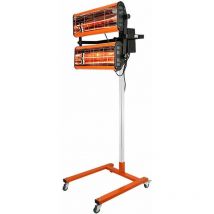 Senderpick - Lampe Infrarouge Sechage, Carrosserie Sécheur à Infrarouge, Sécheur à Lampe Pour Peinture 2x1000W