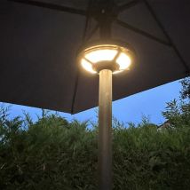 Arum Lighting – Lampe parasol LED 150 lumens – Accessoire pour parasol – Noir