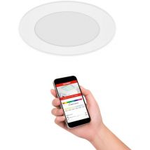 B.k.licht - Lampe led encastrée telefunken virgo, 6 w, 600 lm, IP23, blanc, métal-plastique, intensité lumineuse variable, ø 12 cm