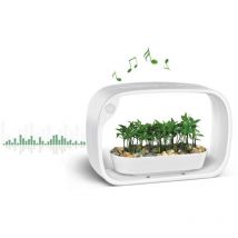 Jardinice - Lampe led ludique avec jardinière intégrée et enceinte bluetooth 50 led