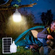 Lampe led portable 50W avec panneau solaire et télécommande SunStars