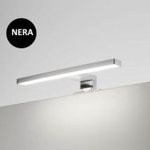 Lampe led Salle de Bain Kyra 300 mm Noire - Installation sur Miroir ou Cadre - Puissance 5 Watt - 4200 k - ip 44 - 230 v