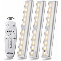 Heguyey - lampe led sans fil 3 packs avec télécommande lampe murale sans fil lumiere led pour chambre lampe de placard sont utilisées dans les