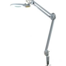 Electris - Lampe-loupe led étau lentille 127 mm 8 dioptries (56 leds) 24 Watts, 720 Lm