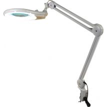 Electris - Lampe-loupe led étau lentille 178 mm, 5 dioptries (84 leds), 30 Watts, 740 Lm