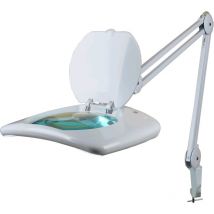 Ohm-easy - Lampe-loupe led étau lentille 190 x 157 mm 5 dioptries (60 leds), 26 Watts, 650 Lm