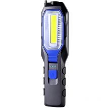 Minkurow - Lampe Mecanicien Led Rechargeable Lampe de Travail cob Portable Rechargeable usb 2800mAh Batterie, Lampe torche à led avec aimant, crochet