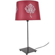 Lampe metal Fleur Rose