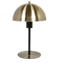 Lampe métal champignon doré
