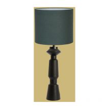 Lampe Métal Noir Ilvara Abat Jour Vert