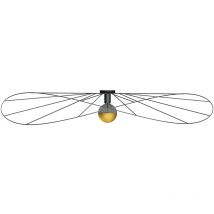 Ledbox - Plafond / lampe murale Eskola acier 1xE27 Sollux
