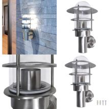 Vidaxl - Lampe murale led de patio Acier inoxydable - Applique Murale - Éclairage Extérieur - Luminaire Extérieur - Lampe Murale - Inox - Home &