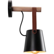 Norcks - Lampe Murale Moderne Applique Murale D'Intérieur En Métal Applique Murale Rétro En Bois, Pour Chambre à Coucher, Bar, Restaurant, Café, Club
